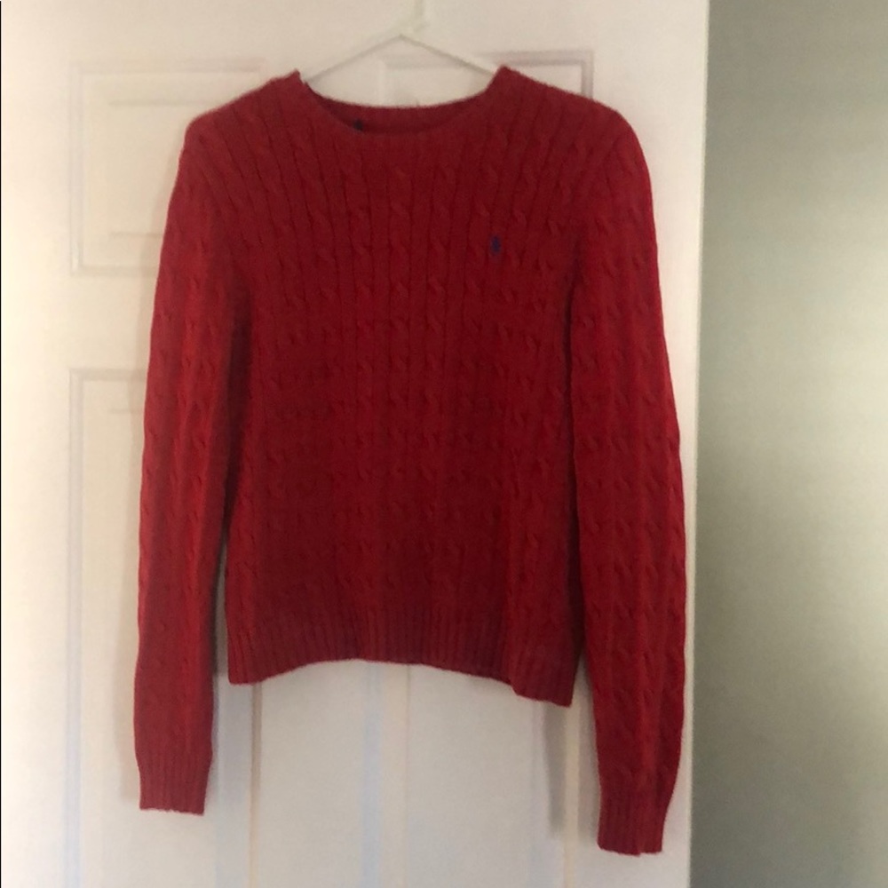 Ralph Lerann red sweater size large